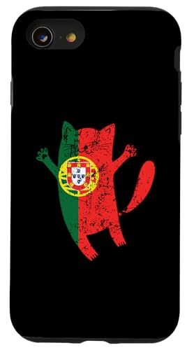 Portugiesische Katze Portugalflagge Hülle für iPhone SE (2020) / 7 / 8 von Portugal Flag Apparel