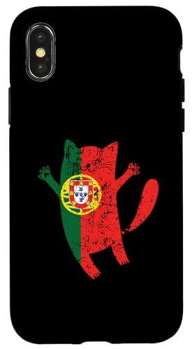 Portugiesische Katze Portugalflagge Hülle für iPhone X/XS Portugiesische Katze Portugalflagge Hülle für iPhone X/XS von Portugal Flag Apparel
