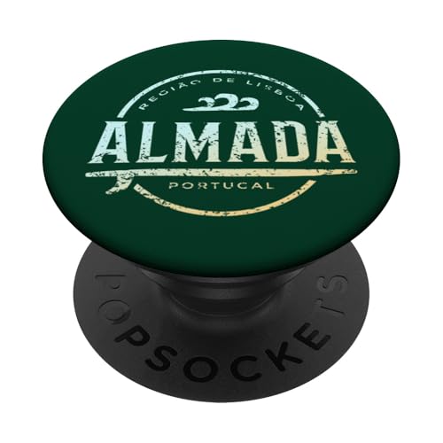 Almada Portugal - Retro-Almada Portugal Vintage-Surf PopSockets Klebender PopGrip Almada Portugal - Retro-Almada Portugal Vintage-Surf PopSockets Klebender PopGrip von Portuguese Shoreline Apparel