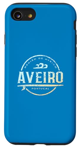 Aveiro, Portugal - Retro, Aveiro, Portugal, Vintage-Surf Hülle für iPhone SE (2020) / 7 / 8 von Portuguese Shoreline Apparel
