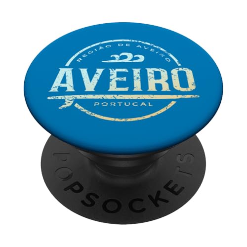 Aveiro, Portugal - Retro, Aveiro, Portugal, Vintage-Surf PopSockets Klebender PopGrip Aveiro, Portugal - Retro, Aveiro, Portugal, Vintage-Surf PopSockets Klebender PopGrip von Portuguese Shoreline Apparel