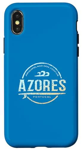 Azoren Inseln Portugal - Retro Azoren Portugal Vintage Surf Hülle für iPhone X/XS Azoren Inseln Portugal - Retro Azoren Portugal Vintage Surf Hülle für iPhone X/XS von Portuguese Shoreline Apparel