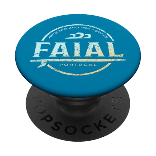 Faial Azoren Portugal - Retro Faial Portugal Vintage Surf PopSockets Klebender PopGrip Faial Azoren Portugal - Retro Faial Portugal Vintage Surf PopSockets Klebender PopGrip von Portuguese Shoreline Apparel