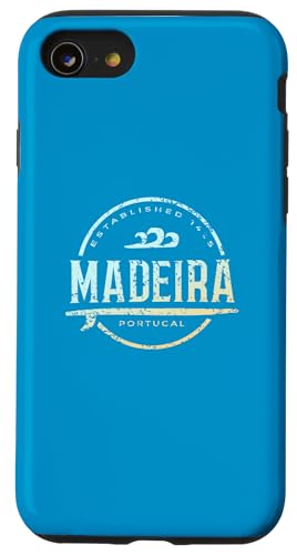 Madeira Portugal - Retro Madeira Portugal Vintage-Surf Hülle für iPhone SE (2020) / 7 / 8 von Portuguese Shoreline Apparel