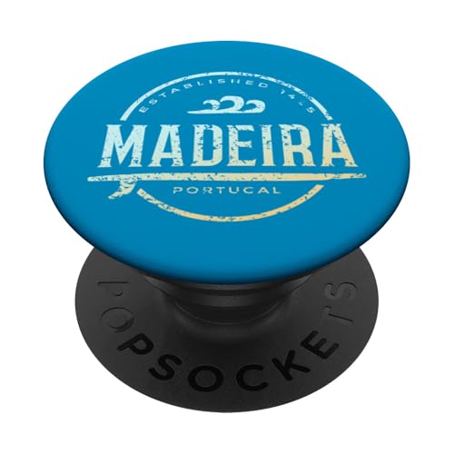 Madeira Portugal - Retro Madeira Portugal Vintage-Surf PopSockets Klebender PopGrip Madeira Portugal - Retro Madeira Portugal Vintage-Surf PopSockets Klebender PopGrip von Portuguese Shoreline Apparel