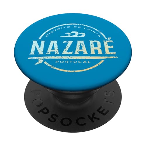 Nazaré Portugal - Retro Nazaré Portugal Vintage Surf Nazaré PopSockets Klebender PopGrip Nazaré Portugal - Retro Nazaré Portugal Vintage Surf Nazaré PopSockets Klebender PopGrip von Portuguese Shoreline Apparel