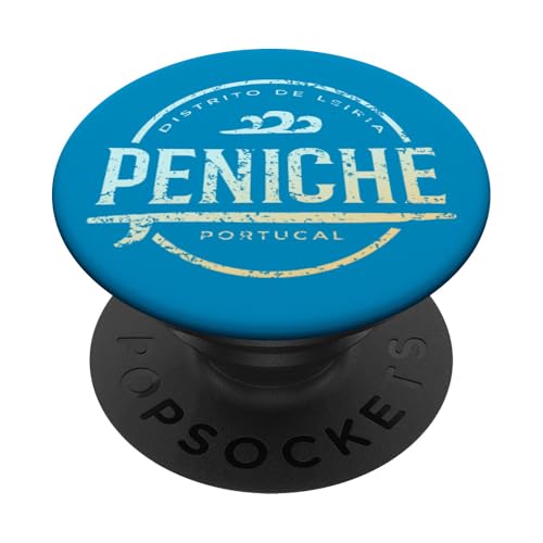 Peniche Portugal - Retro Peniche Portugal Vintage-Surf PopSockets Klebender PopGrip Peniche Portugal - Retro Peniche Portugal Vintage-Surf PopSockets Klebender PopGrip von Portuguese Shoreline Apparel