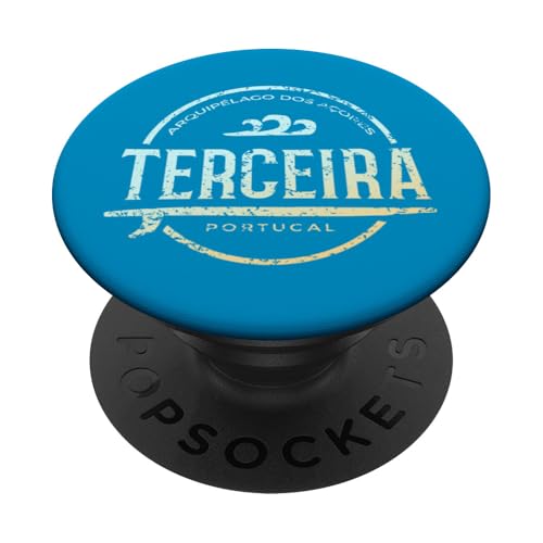 Terceira Portugal - Retro Terceira Portugal Vintage-Surf PopSockets Klebender PopGrip Terceira Portugal - Retro Terceira Portugal Vintage-Surf PopSockets Klebender PopGrip von Portuguese Shoreline Apparel
