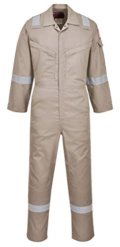 Araflame Silver Coverall Color: Khaki Talla: 44 von Portwest