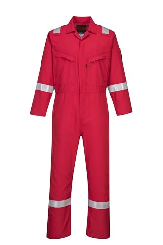 Araflame Silver Coverall Color: Red Talla: 42 Araflame Silver Coverall Color: Red Talla: 42 von Portwest