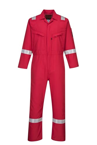 Araflame Silver Coverall Color: Red Talla: 42 von Portwest