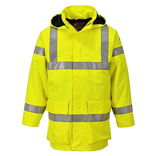 Bizflame FR Rain Jacket - Color: Yellow - Talla: Medium von Portwest