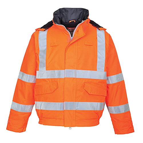 Bizflame Hi-Vis Bomber Jacket, colorOrange talla XXL von Portwest