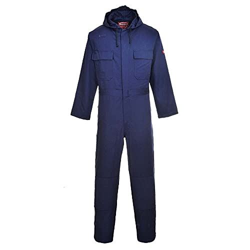 Bizweld Coverall mit Kapuze, Farbe: Marineblau. Größe: XXXL, BIZ6NARXXXL von Portwest