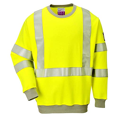 FR Hi-Vis Sweatshirt, colorYellow talla Large von Portwest