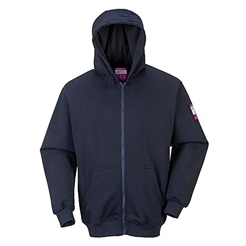 FR Hooded Zip Sweatshirt Color: Navy Talla: 4XL von Portwest