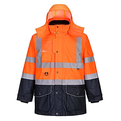 Hi-Vis 7in1 Contrast Jacket - Color: OrNa - Talla: XL von Portwest