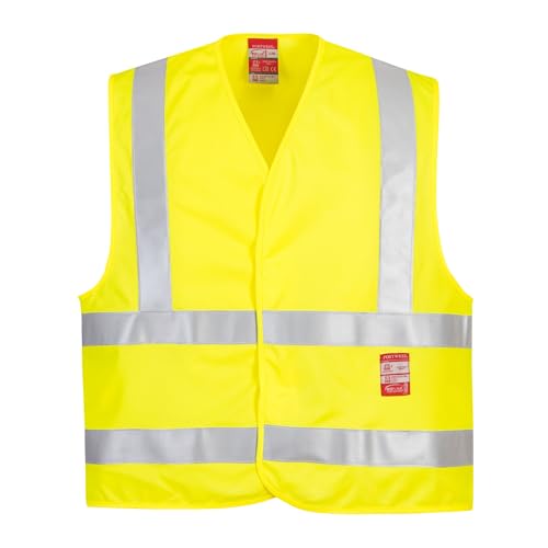 Hi-Vis FR Treated Vest, colorYellow talla XX3X von Portwest