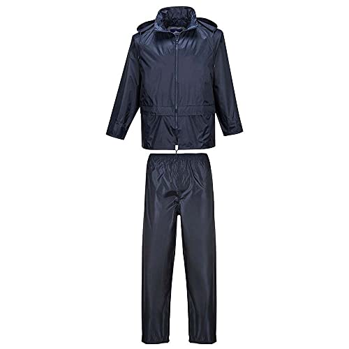 PVC Coated Rain Suit Color: Navy Talla: XXL von Portwest
