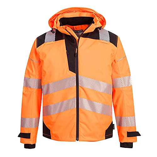 PW3 Extreme Atmungsaktive Regenjacke orange von Portwest