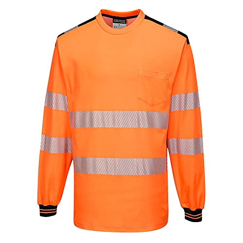 PW3 Hi-Vis T-Shirt L/S - Color: OrBk - Talla: 3 XL PW3 Hi-Vis T-Shirt L/S - Color: OrBk - Talla: 3 XL von Portwest