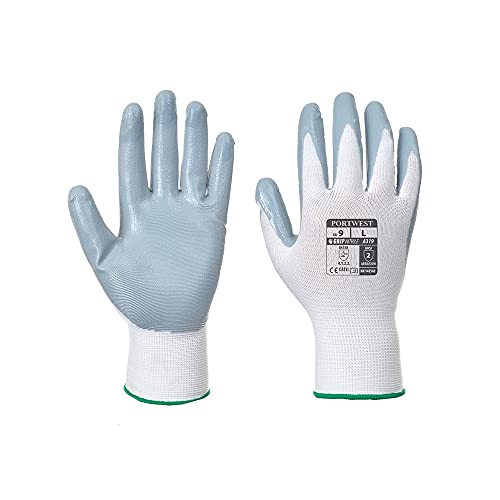 Portwest A319 - Flexo Grip Handschuh - Tasche, L, grau von Portwest