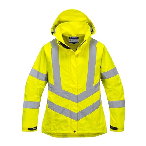 Portwest Atmungsaktive Warnschutzjacke für Damen, Größe: L, Farbe: Gelb, LW70YERL von Portwest