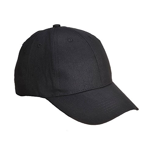 Portwest B010 Baseballkappe, 6 Stück, talla única, Schwarz von Portwest