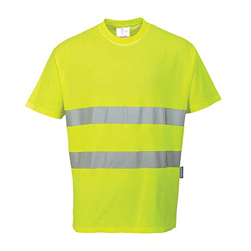 Portwest Baumwoll- Comfort-T-Shirt, Größe: XL, Farbe: Gelb, S172YERXL von Portwest