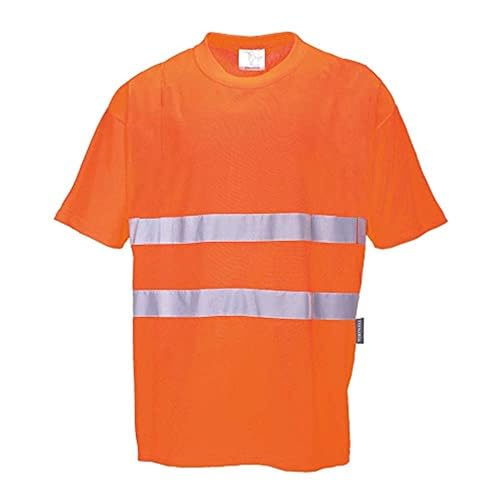 Portwest Baumwoll- Comfort-T-Shirt, Größe: XS, Farbe: Orange, S172ORRXS von Portwest