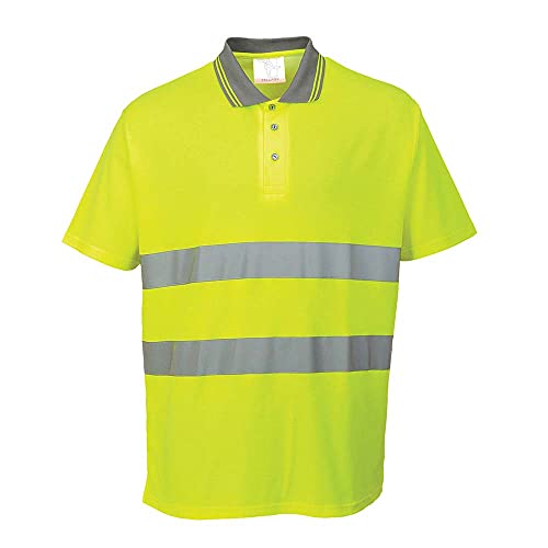 Portwest Baumwoll Komfort Poloshirt , Größe: S, Farbe: Gelb, S171YERS von Portwest