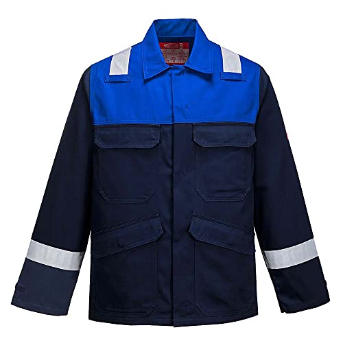 Portwest Bizflame-Plus-Jacke, Farbe: Marineblau/Königsblau, Größe: XL, FR55NRRXL. von Portwest