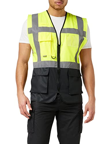 Portwest WARSCHAU EXEKUTIV WESTE, Größe: M, Farbe: Gelb/Schwarz, C476YBRM von Portwest