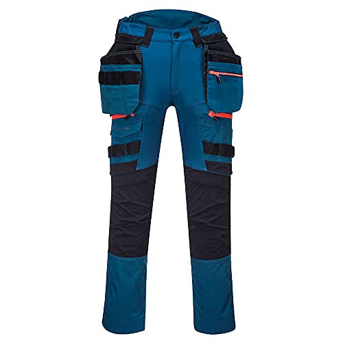 Portwest DX4 Bundhose mit abnehmbaren Holstertaschen, Größe: 30, Farbe: Metro Blau, DX440MBR30 von Portwest