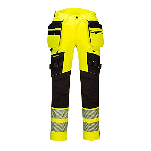 Portwest DX4 Hi-Vis Arbeits Bundhose für Männer, Größe: 30, DX442YBR30 von Portwest