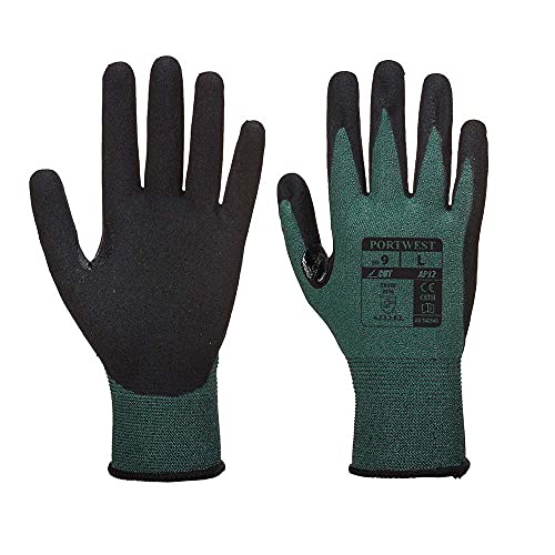 Portwest Dexi Cut Pro Gloves, Color: Green/Black, Size: L, AP32K7RL von Portwest