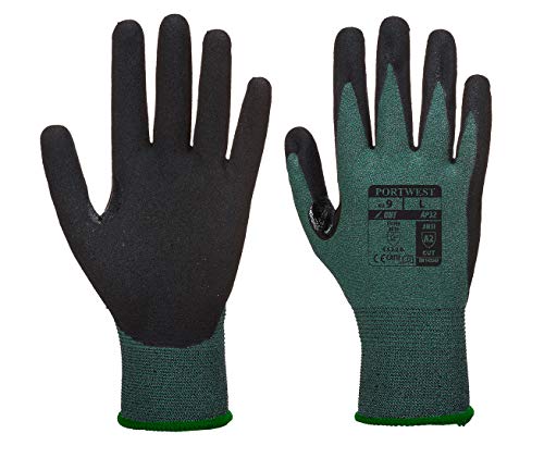 Portwest Dexi Cut Pro Gloves, Color: Green/Black, Size: XL, AP32K7RXL von Portwest