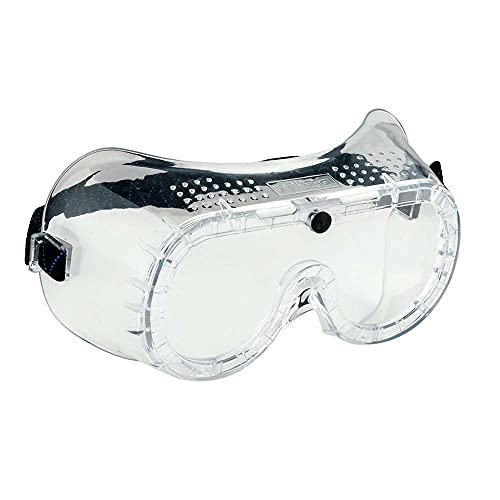 Portwest Direkt belüftete Vollsicht-Schutzbrille, Größe: Einheitsgröße, Farbe: Klar, PW20CLR von Portwest