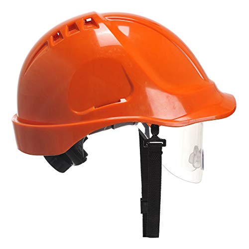 Portwest Endurance Visier Helm, Größe: Einheitsgröße, Farbe: Orange, PW55ORR von Portwest