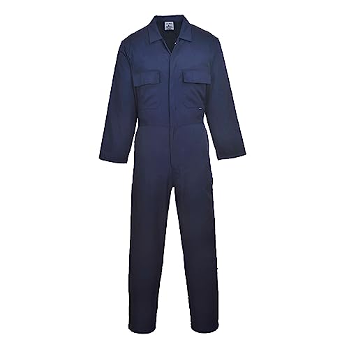 Portwest Euro-Arbeitsoverall aus Polyester-Baumwolle, Größe: M, Farbe: Blau Navy, S999NARM von Portwest