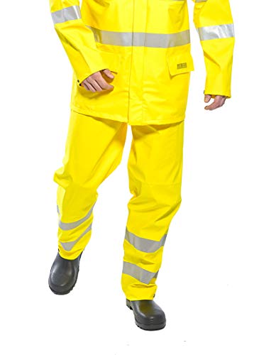 Portwest FR43YER4XL Sealtex Flame Hi-Vis Hose, Größe 4XL, Gelb von Portwest
