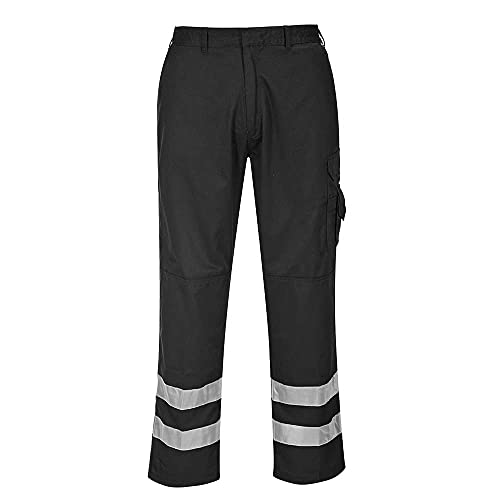 Portwest Iona Sicherheits-Bundhose, Größe: XXL, Farbe: Schwarz, S917BKRXXL von Portwest