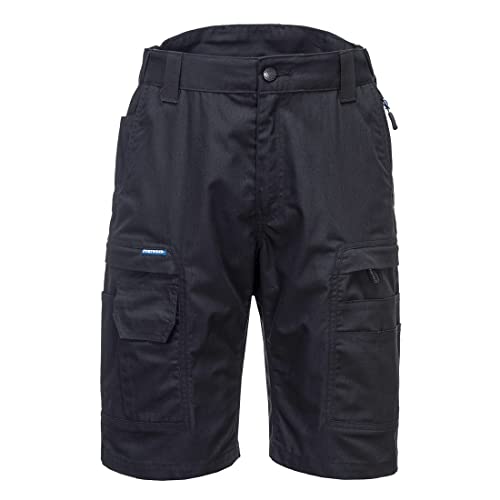 Portwest KX3 Ripstop Shorts für Männer, Farbe: Schwarz, Größe: 36, KX340BKR36 Portwest KX3 Ripstop Shorts für Männer, Farbe: Schwarz, Größe: 36, KX340BKR36 von Portwest