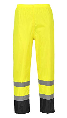 Portwest Klassische Kontrast Warnschutz-Regenhose, Größe: S, Farbe: Gelb/Schwarz, H444YBRS Portwest Klassische Kontrast Warnschutz-Regenhose, Größe: S, Farbe: Gelb/Schwarz, H444YBRS von Portwest