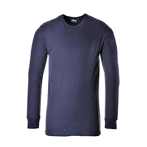 Portwest Langarm Thermo-T-Shirt, Größe: XXXL, Farbe: Marine, B123NARXXXL von Portwest