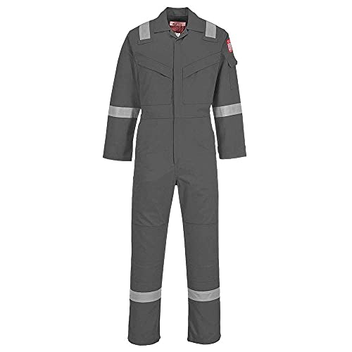 Portwest Leichter, antistatischer Overall 280 g, Größe: XXL, Farbe: Grau, FR28GRRXXL von Portwest