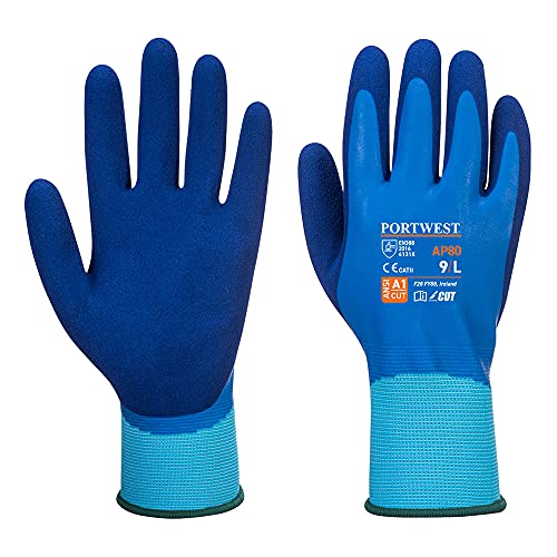 Portwest Liquid Pro Handschuh, Größe: XXL, Farbe: Blau, AP80B4RXXL von Portwest