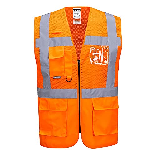 Portwest MADRID MESH AIR EXEKUTIV WESTE, Größe: XL, Farbe: Orange, C496ORRXL von Portwest