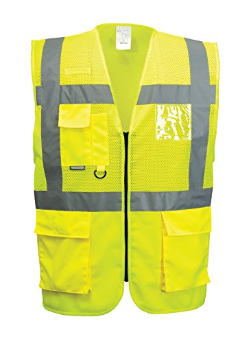 Portwest MADRID MESH AIR EXEKUTIV WESTE, Größe: XS, Farbe: Gelb, C496YERXS von Portwest