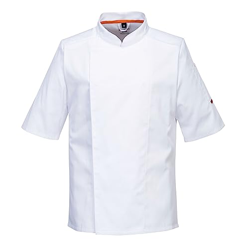 Portwest C738 Herren Profi-Kochjacke Mit Luftmaschen Weiß, XXL von Portwest